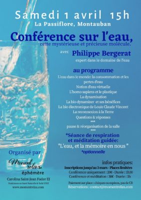 Conférence sur l'eau #Montauban