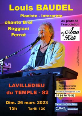 Louis BAUDEL chante BREL-REGGIANI-FERRAT #La Ville-Dieu-du-Temple