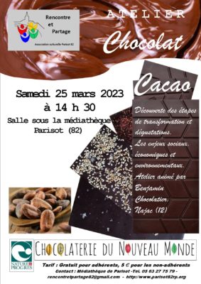 Atelier chocolat #Parisot