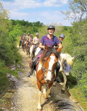 Balade à cheval en foret de la Garrigue #Bruniquel