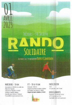 RANDO SOLIDAIRE ASSO QUERCY CAMEROU #Sainte-Juliette
