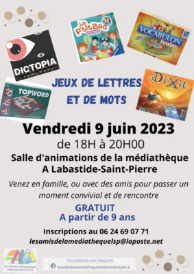 JEUX DE LETTRE ET DE MOTS #Labastide-Saint-Pierre