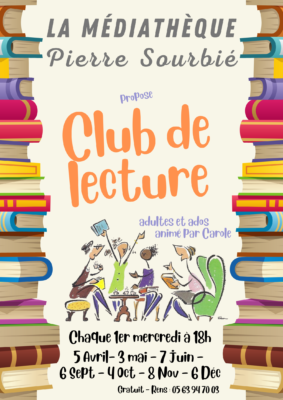 Club de lecture de la médiathèque Pierre Sourbié #Lauzerte