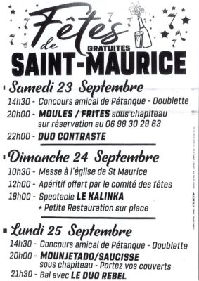 FÊTE DE SAINT-MAURICE #Lafrançaise