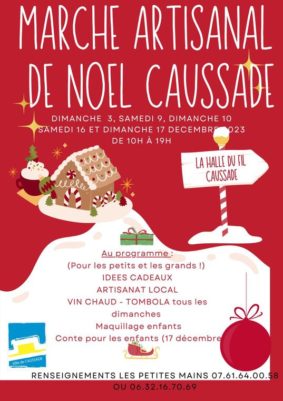Marché artisanal de Noël #Caussade
