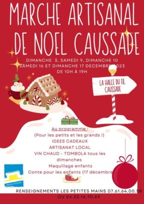 Marché artisanal de Noël #Caussade