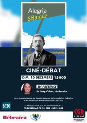 CINÉ-DÉBAT - ALEGRIA SEFARADE #Montauban
