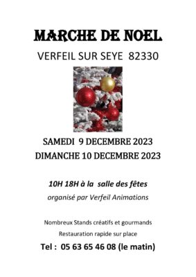 MARCHÉ DE NOËL #Verfeil-sur-Seye