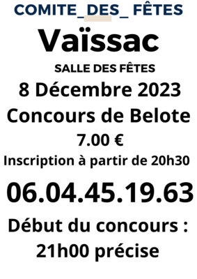 Concours de belote #Vaïssac
