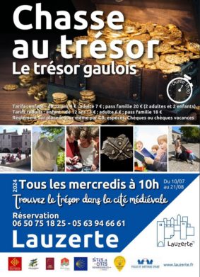 Chasse au trésor dans la cité médiévale : le trésor gaulois #Lauzerte