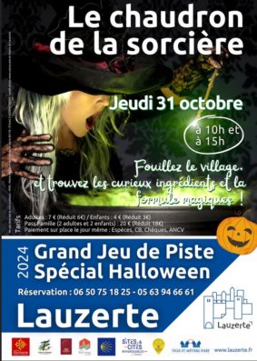 Jeudi 31 Octobre - Jeu de piste spécial halloween - Le chaudron de la sorcière #Lauzerte