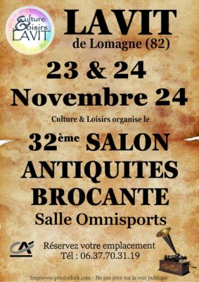 SALON ANTIQUITES BROCANTE #Lavit-de-Lomagne