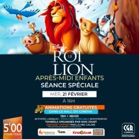 Après-midi enfants - animations et Projection le Roi Lion #Montauban