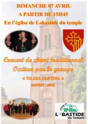 CONCERT DE CHANTS TRADITIONNELS #Labastide-du-Temple