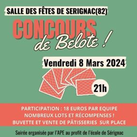 Concours de Belote #Sérignac