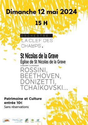 Concert La Clef des Champs #Saint-Nicolas-de-la-Grave