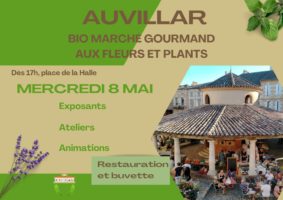 Biomarché Gourmand aux fleurs et plants #Auvillar