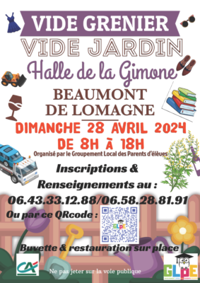 Vide grenier/ Vide jardin #Beaumont-de-Lomagne