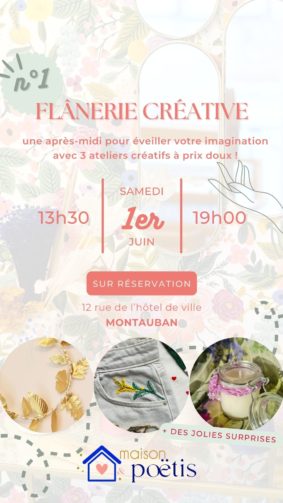 Flânerie créative n1 #Montauban