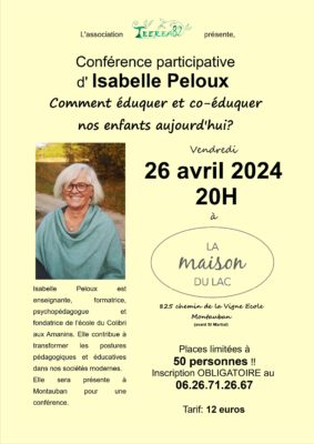 Conférence participative avec Isabelle Peloux #Montauban