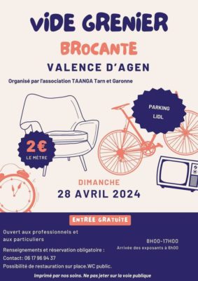 Vide-grenier / brocante #Valence d'Agen