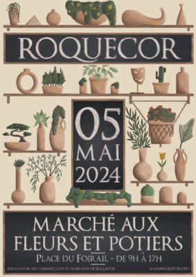Marché aux Fleurs & Potiers #Roquecor