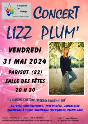 Concert Lizz Plum' #Parisot