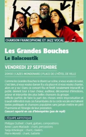 27 septembre - CAZES