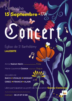Concert Lauzerte 15 septembre