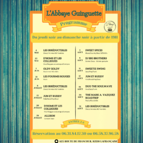 Concerts abbaye guinguette